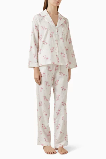 Juliette Pyjama Set in Cotton-satin