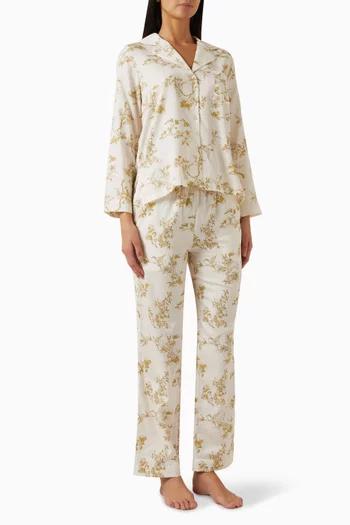 Naelle Pyjama Set in Cotton-satin