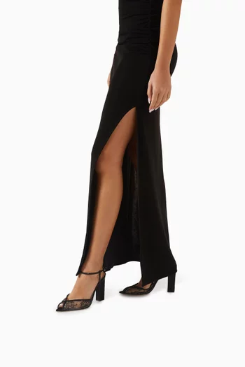 Katy 105 Pumps in Lace & Satin