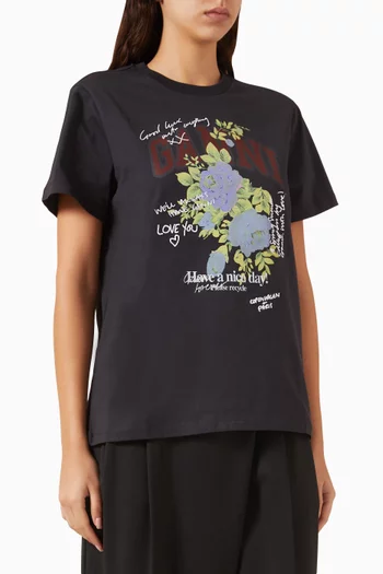 Basic Rose T-shirt in Cotton Jersey