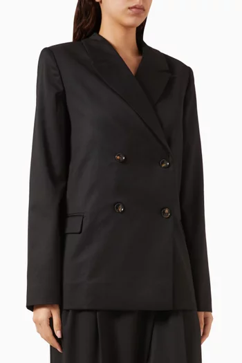 Double-breasted Blazer in Wool-blend