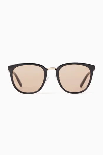 ECLIPSE FEATURING A WIDE-FIT SILHOUETTE THIS STYLE OFFERS A COMFORTABLE FIT FOR BROADER FACE SHAPES WHILE DELIVERING AN EFFORTLESSLY REFINED LOOK.:BLK:One Size|218783476