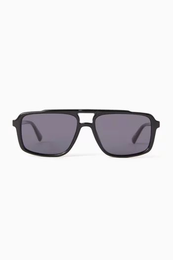 Le Gars Wide-fit Sunglasses in Polymer