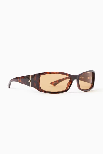 Du Jour Rectangle Sunglasses in Polymer