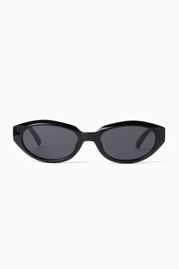 Le Bijou Oval Sunglasses in Polymer