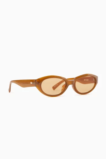 Le Bijou Oval Sunglasses in Polymer