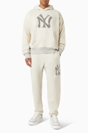 كنزة بغطاء رأس مزيج قطن بولو رالف لورين× يانكيز