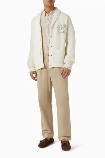 كارديغان بياقة شال مزيج صوف بولو رالف لورين × يانكيز