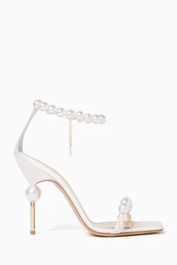 Olivia 105 Bridal Sandals in Satin