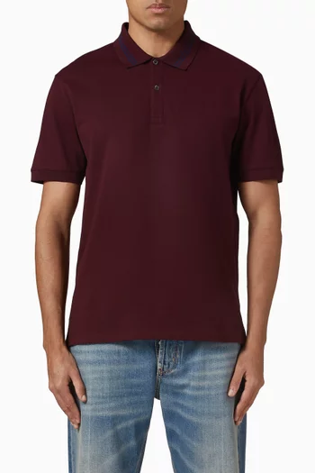 تي شيرت بولو بشعار الماركة قطن بيكيه