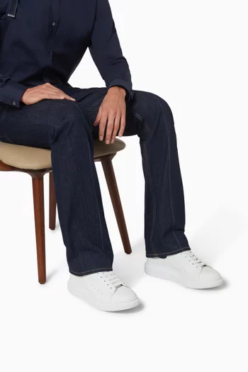 Oversized Sneakers in Leather