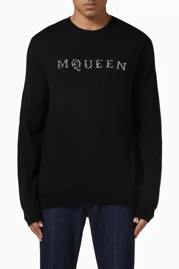 Mirror Logo Sweater in Wool