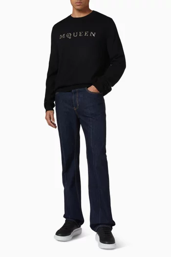 بنطال جينز بقصة ضيقة دينم