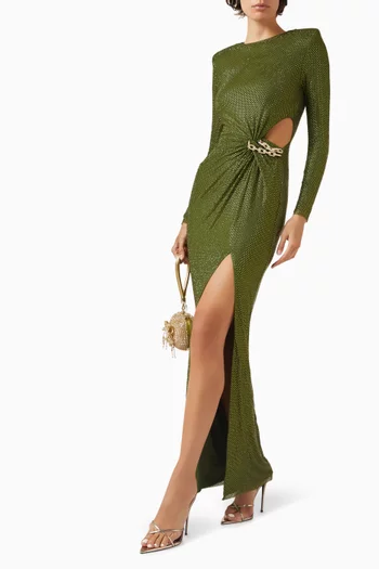 Rhinestone Maxi Dress