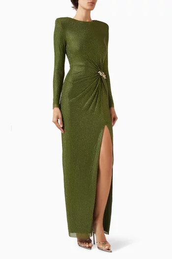 Rhinestone Maxi Dress