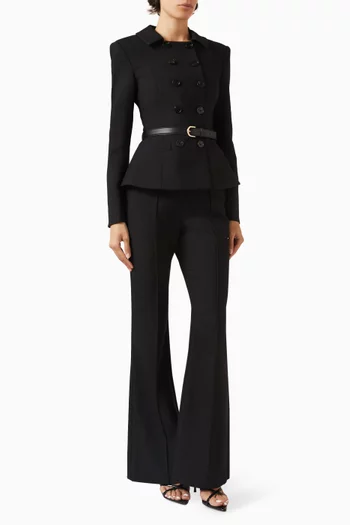 Double Breasted Jumpsuit in Wool