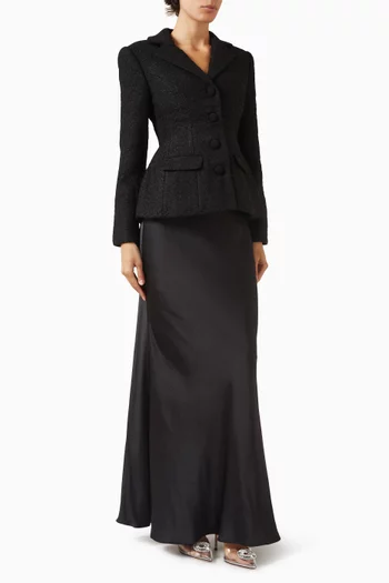 Tailoured Boucle Maxi Dress