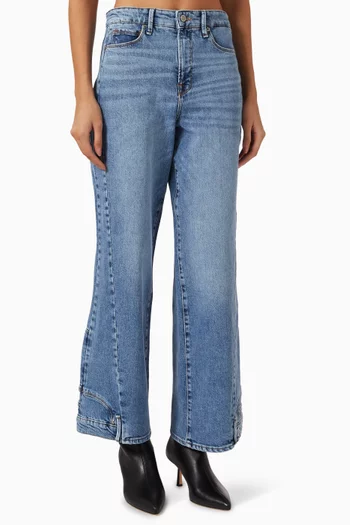Reworked Wide-leg Jeans in Denim