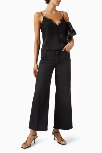 Skate Wide-leg Cropped Jeans in Denim