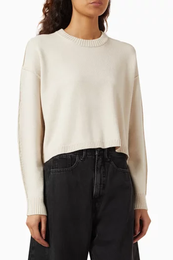 Crewneck Oversized Sweater in Cosy-knit