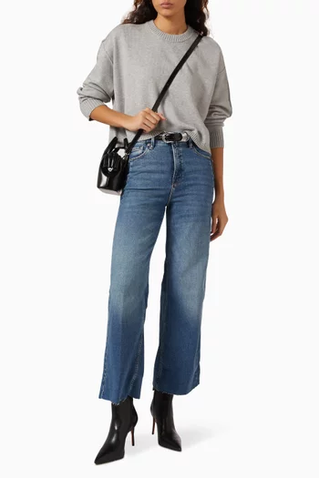 Skate Wide-leg Cropped Jeans in Denim