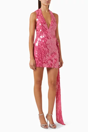 The Sapphire Sequinned Mini Dress