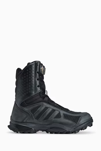 حذاء بوت GSG-9.7.E بتصميم أعلى الكاحل جلد وقماش