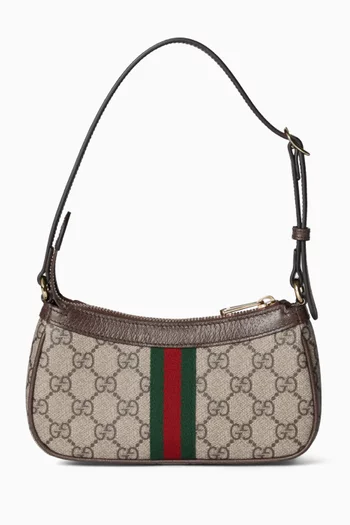 Mini Ophidia Shoulder Bag in GG Monogram Fabric
