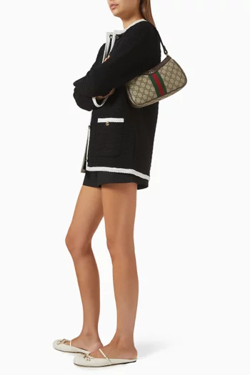 Small Ophidia Shoulder Bag in GG Monogram Fabric