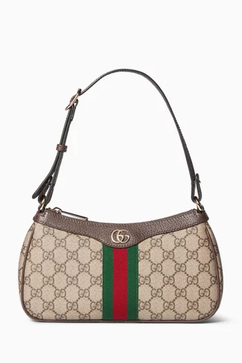 Small Ophidia Shoulder Bag in GG Monogram Fabric
