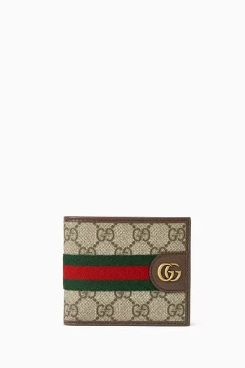 Ophidia Bi-fold Wallet in GG Monogram Fabric