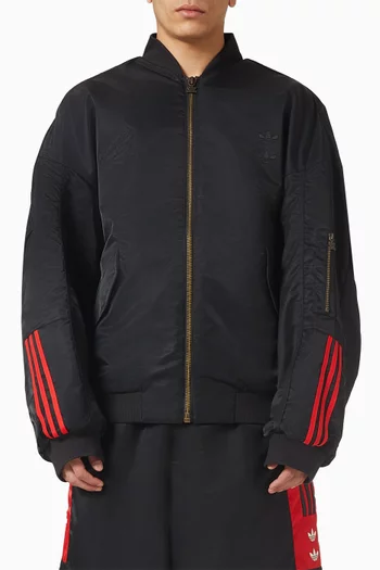 x Willy Chavarria Bomber Jacket in Satin