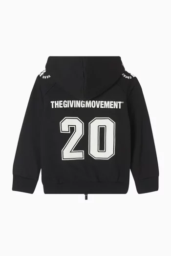 Varsity Zip Hoodie in Cotton-blend