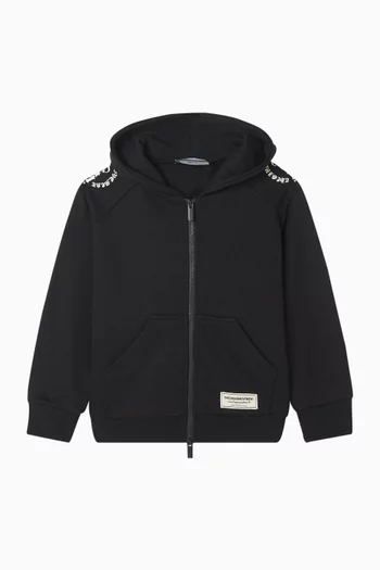Varsity Zip Hoodie in Cotton-blend
