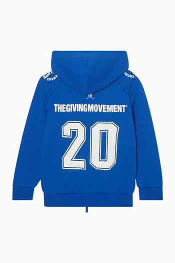 Varsity Zip Hoodie in Cotton-blend
