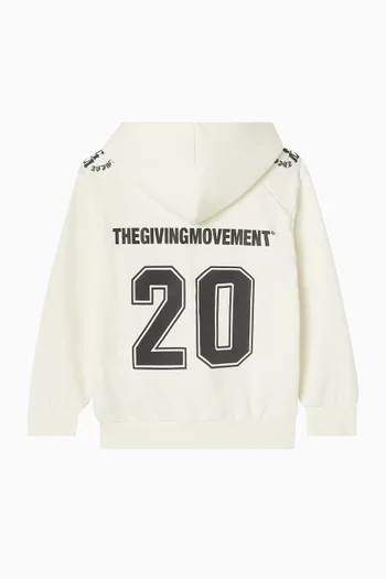 Varsity Zip Hoodie in Cotton-blend