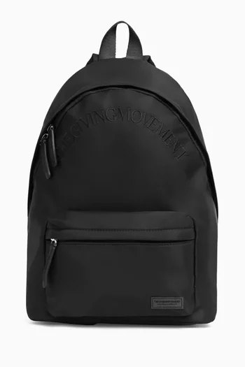 Logo-embroidered Backpack in Nylon
