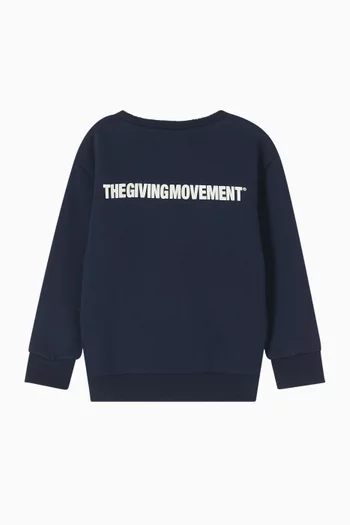 Oversized Sweatshirt in Cotton-blend