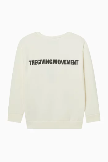 Oversized Sweatshirt in Cotton-blend