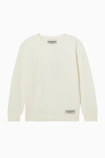 Oversized Sweatshirt in Cotton-blend