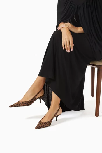 Anok Slingback Pumps in Printed Suede