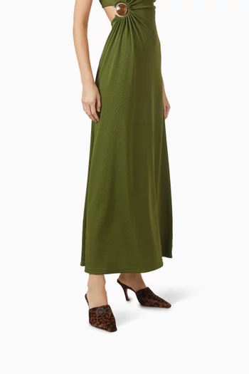 حذاء جيمي مفتوح من الخلف بكعب 80 مم شعر مهر بنقشة جلد الفهد