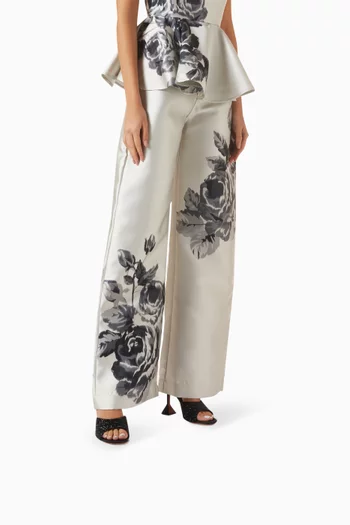 Lupita 95 Crystal Mules in Satin