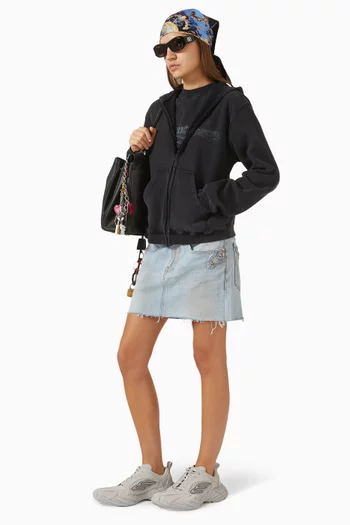 Crayon Political Zip-up Hoodie in Fleece