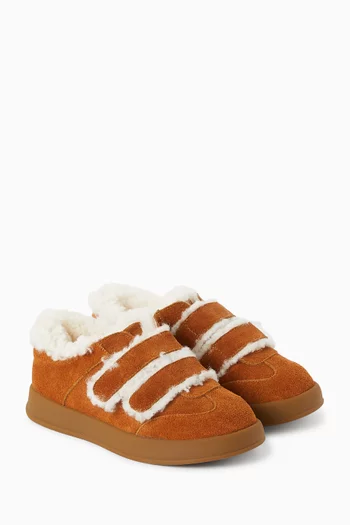 Jolly Sneakers in Suede & Shearling