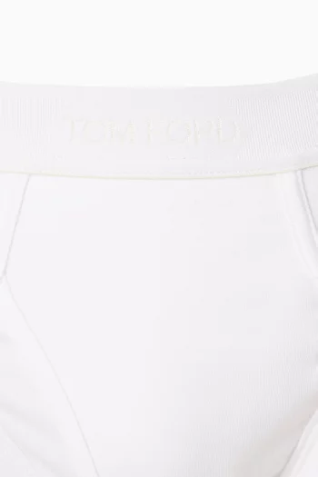 Logo Briefs in Stretch Cotton