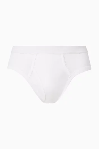 Logo Briefs in Stretch Cotton