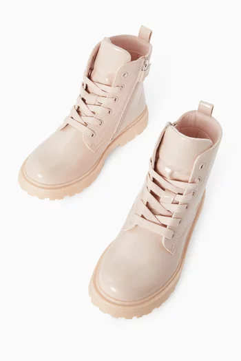 High-top Lace-up Boots