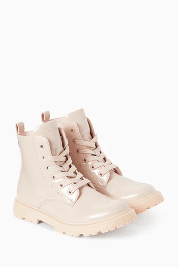 High-top Lace-up Boots