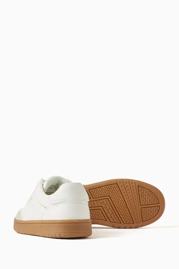 Logo Sneakers in Faux Leather